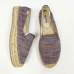 Soludos Platform Espadrilles Union Jack Red Blue Flats Shoes Slip ons si…